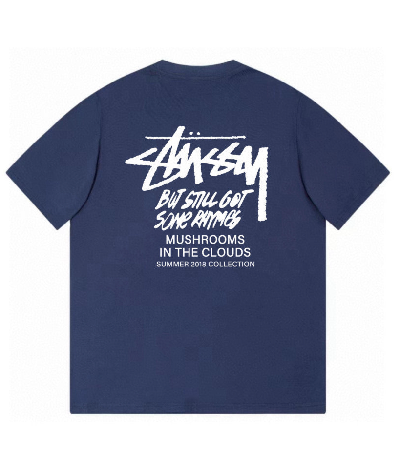 Stussy T-Shirt Navy White