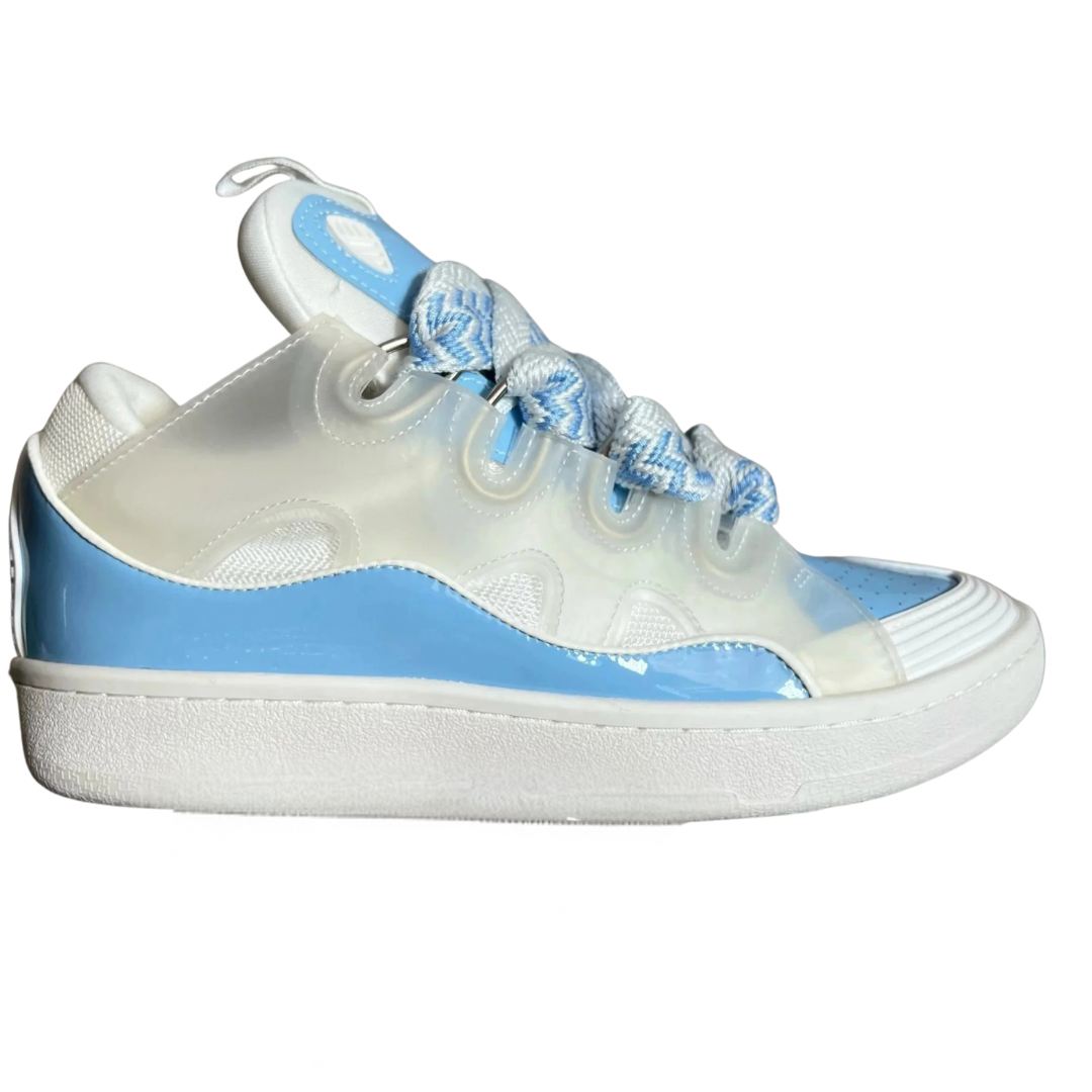 Lanvin Curb Sneaker White Light Blue