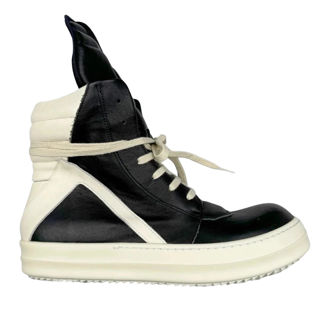 Rick Owens Luxor Geobasket Black Milk