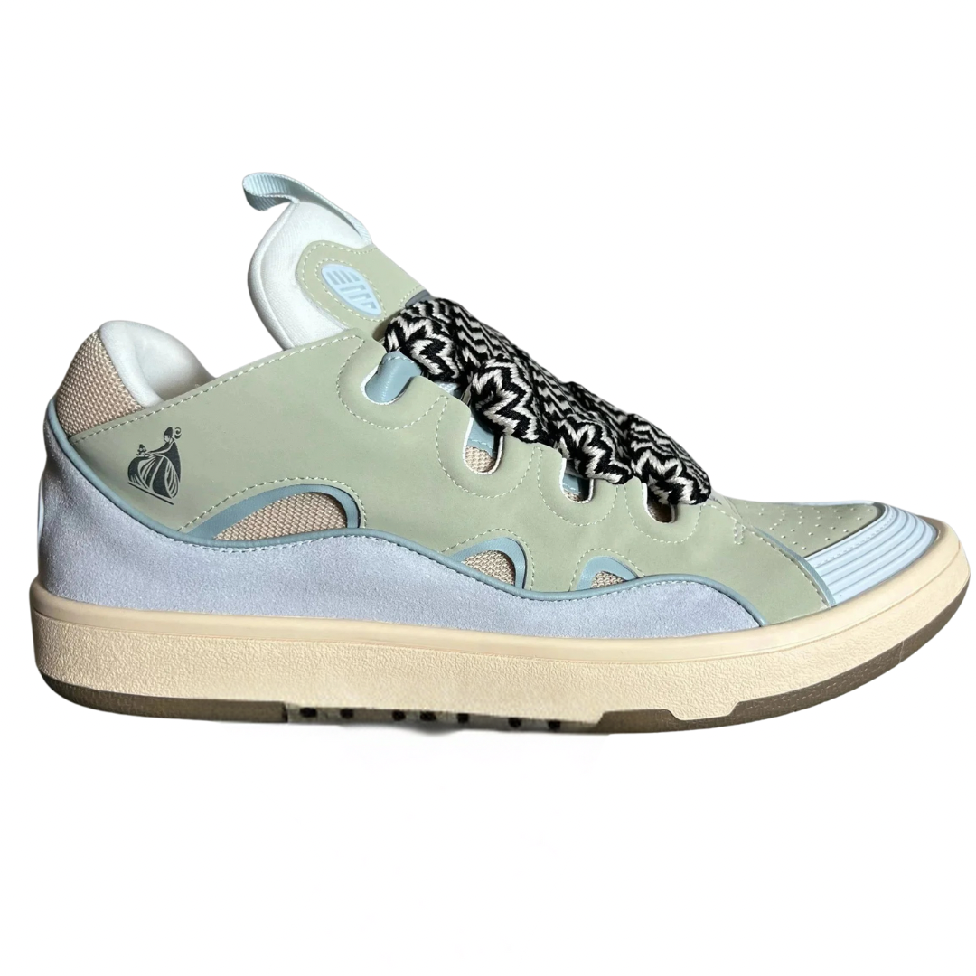 Lanvin Curb Sneaker Blue Green Creme