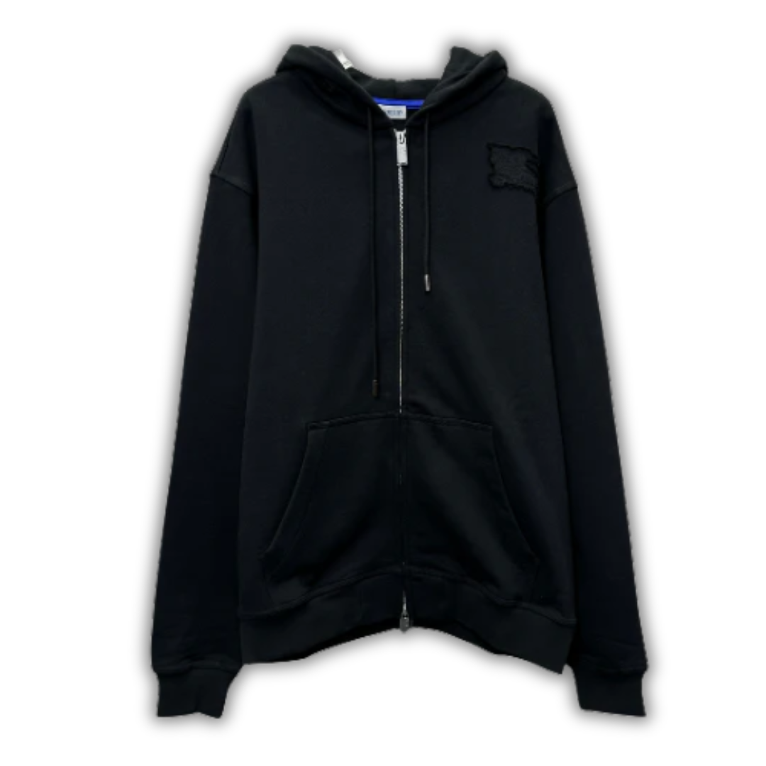 Burberry Zip Hoodie Black