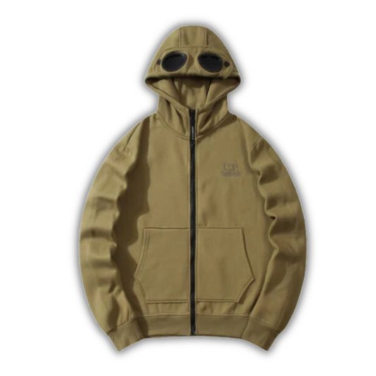 CP Company Zip Hoodie Green