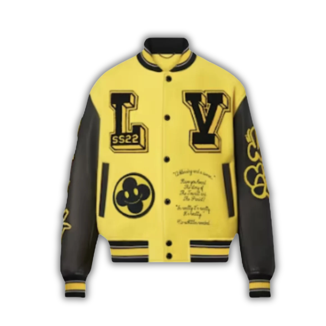 Louis Vuitton College Jacket Yellow & Black