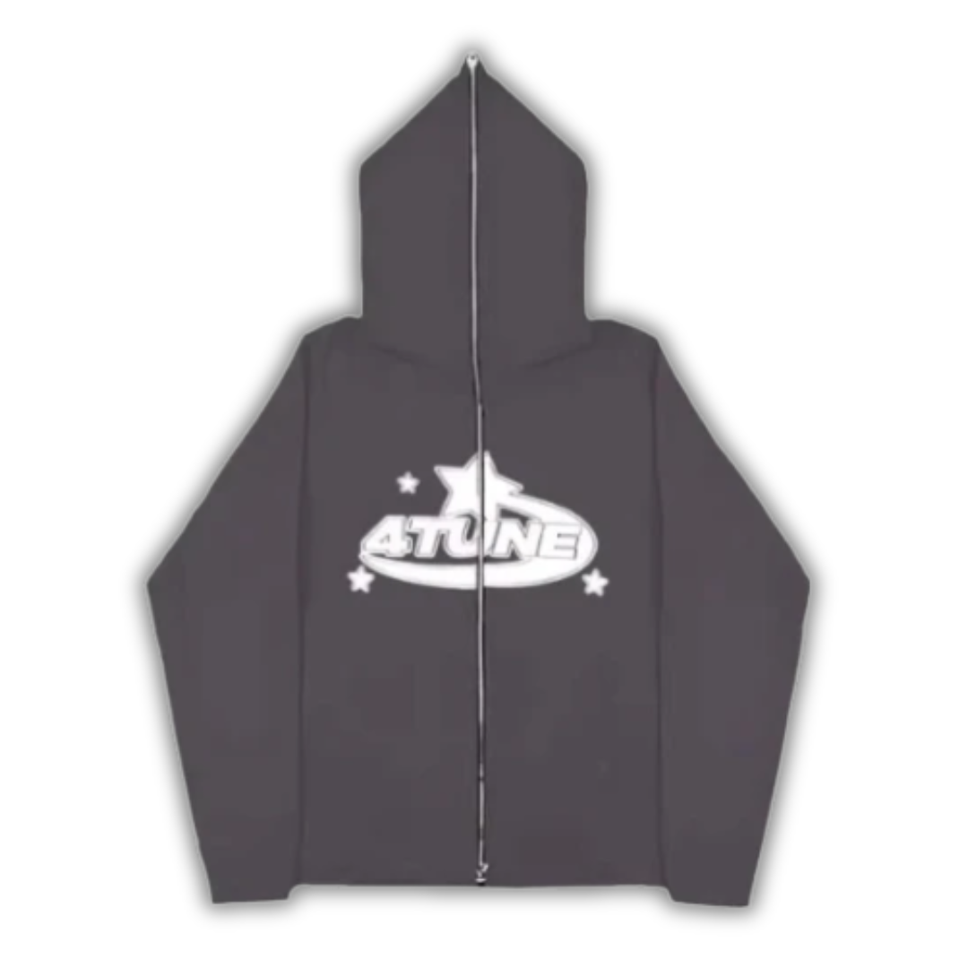 4Tune Zipper Full Face Grey