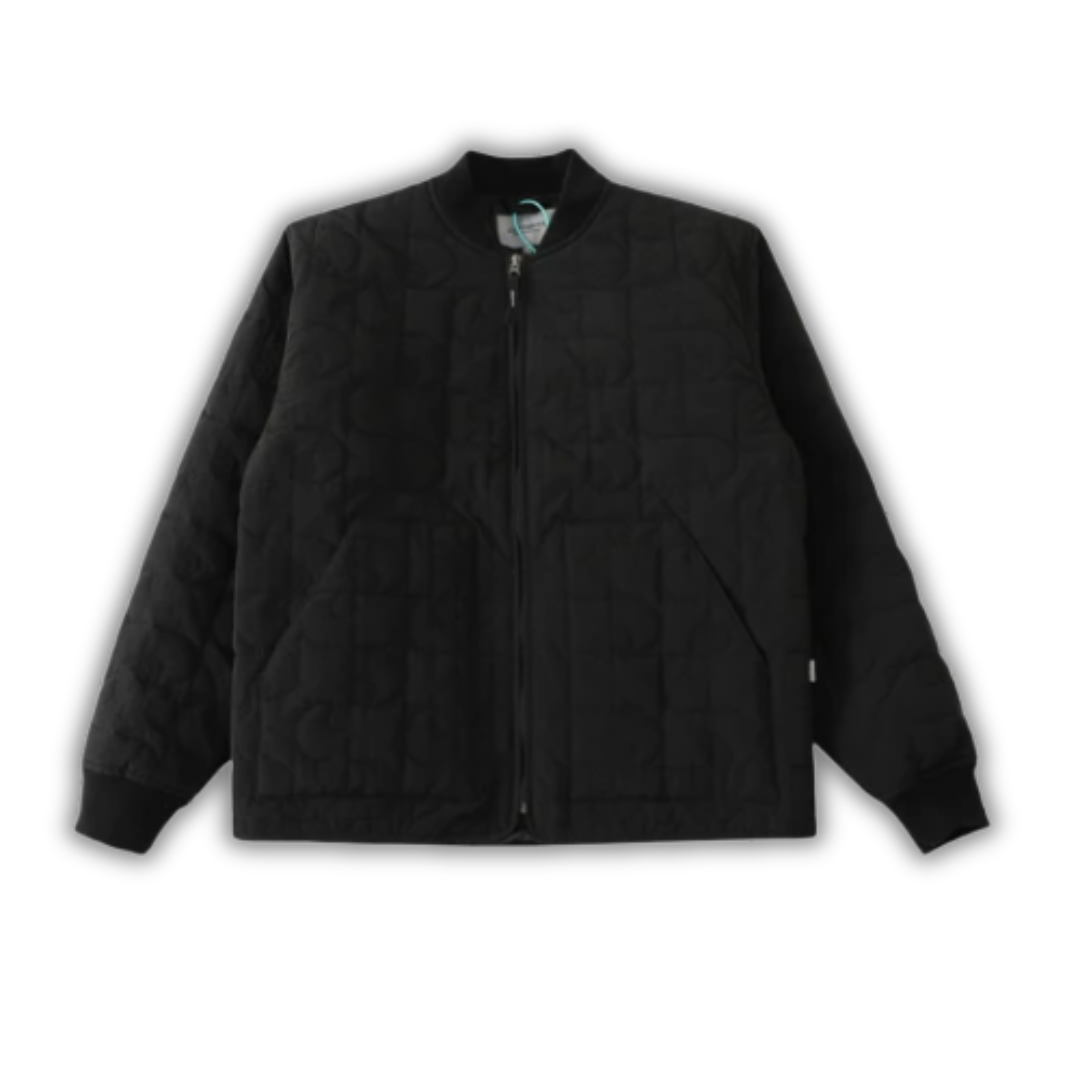 Carhartt Bomber Jacket Wave Print Black
