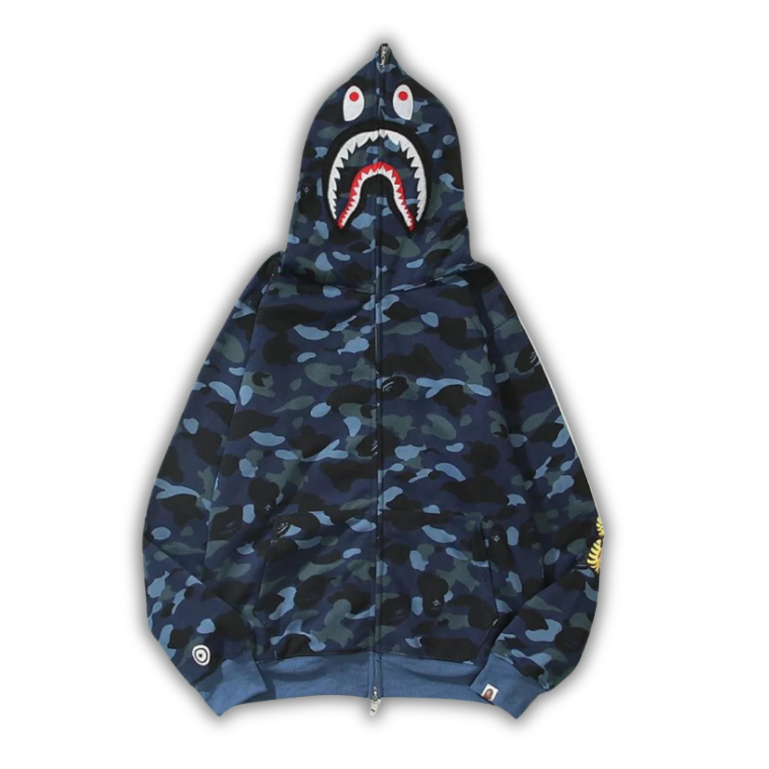 Bape Zipper Black & Blue
