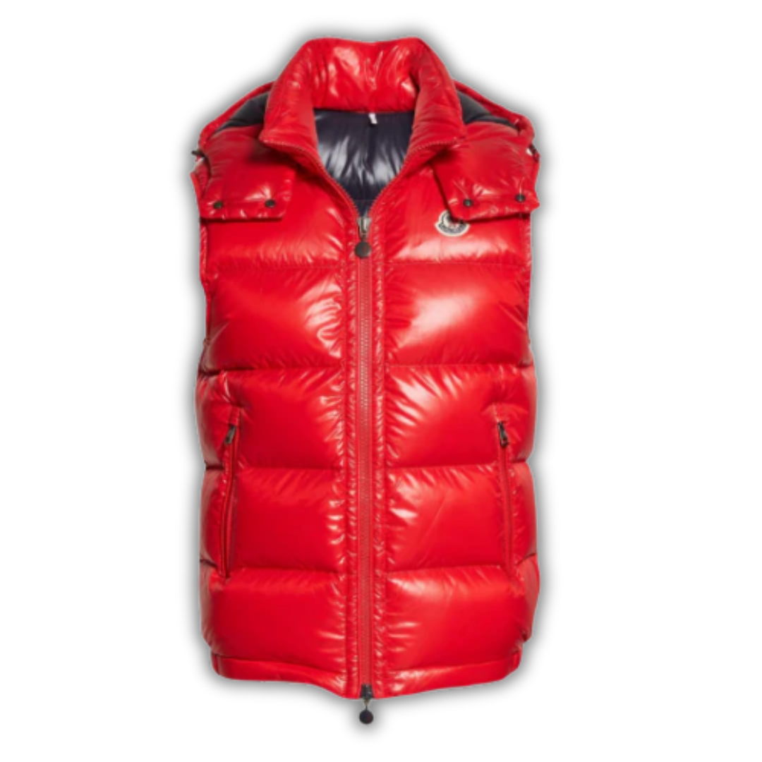 Moncler Bormes Vest Red Shiny