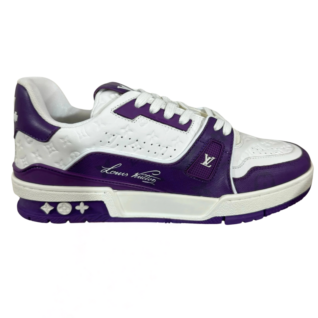 Louis Vuitton LV Trainer White Purple