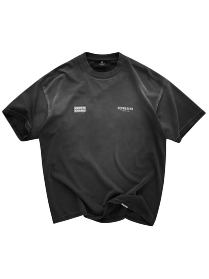 Represent T-Shirt Washed Grey